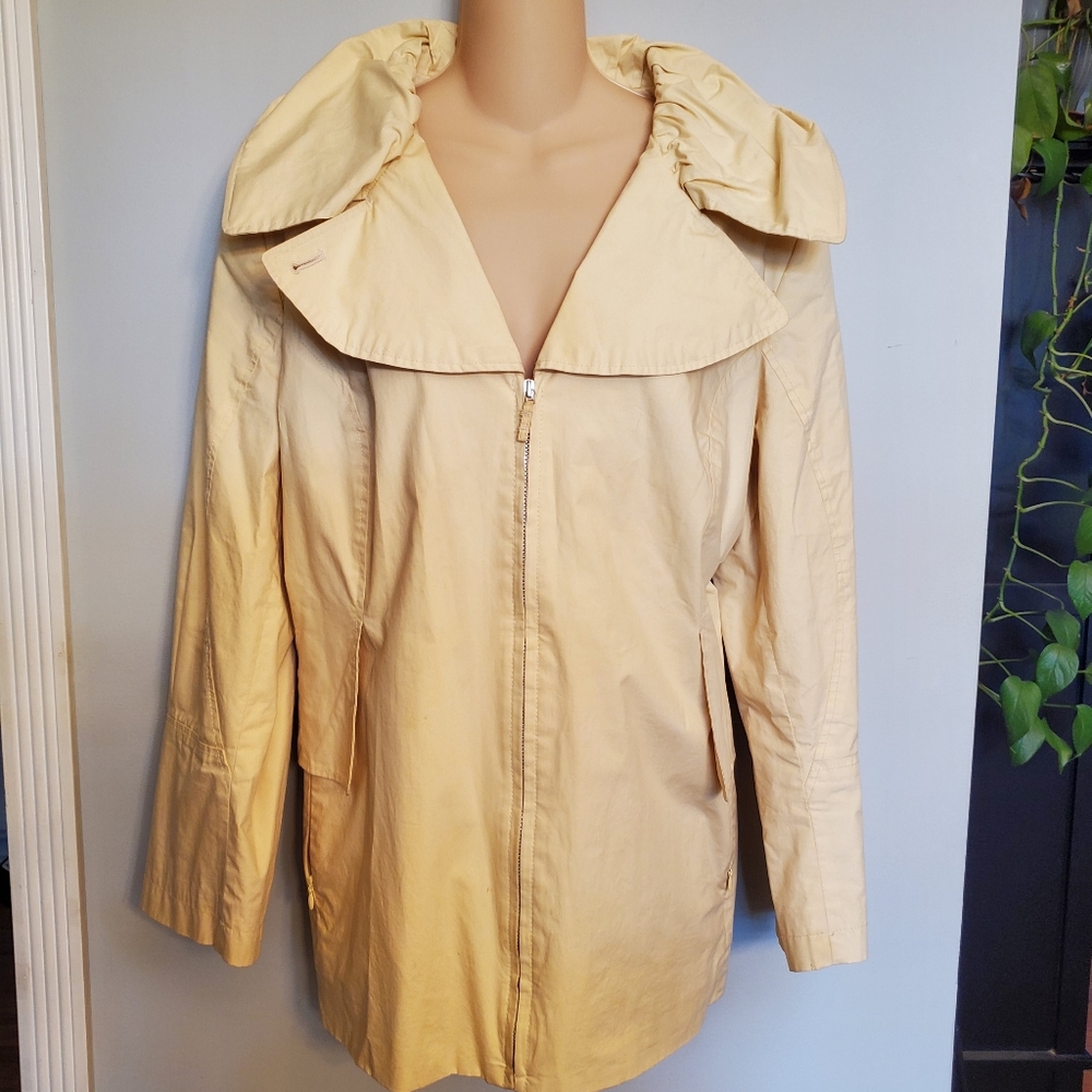 J. Jill Light Beige Trench Coat Jacket